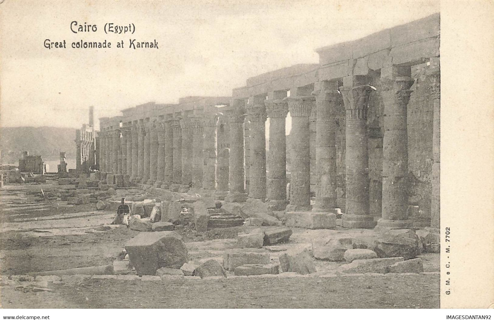 EGYPTE #28662 LE CAIRE CAIRO GREAT COLONNADE AT KARNAK - El Cairo