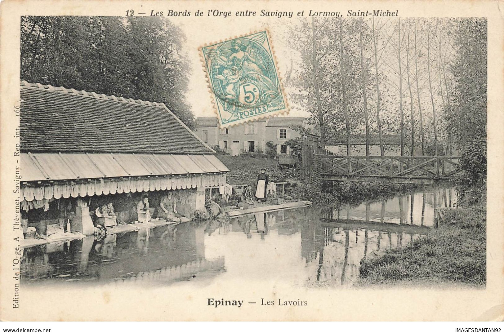 91 EPINAY SUR ORGE #24520 BORDS DE L ORGE ST MICHEL LES LAVOIRS LAVANDIERES - Epinay-sur-Orge