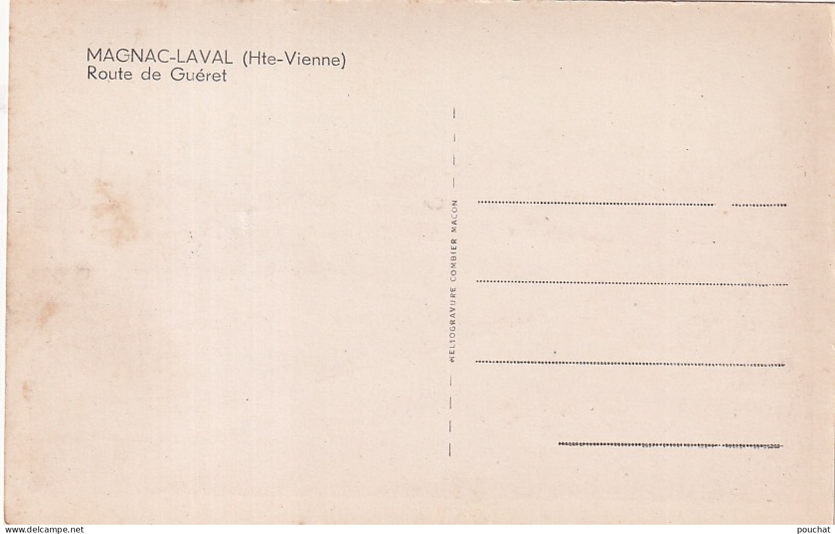 XXX Nw-(87) MAGNAC LAVAL - ROUTE DE GUERET - Otros & Sin Clasificación