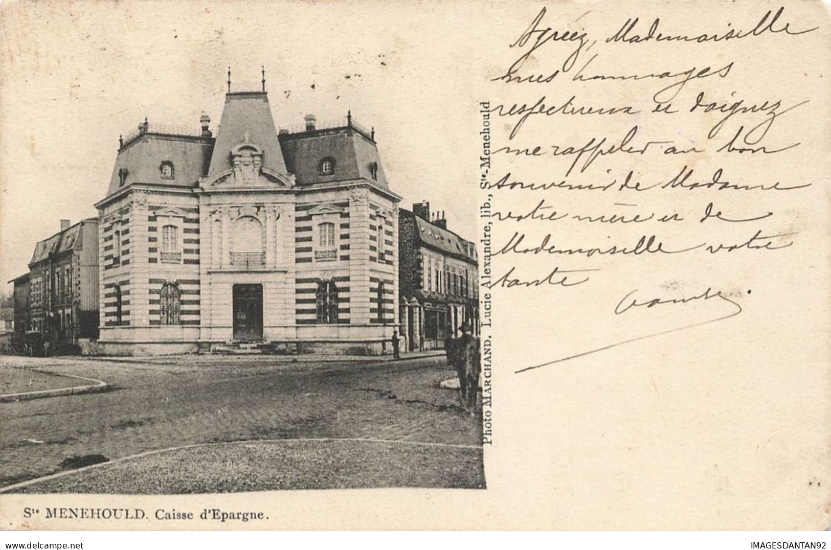 51 SAINTE MENEHOULD  #27625 BANQUE CAISSE EPARGNE EDIT LOCAL MARCHAND - Sainte-Menehould