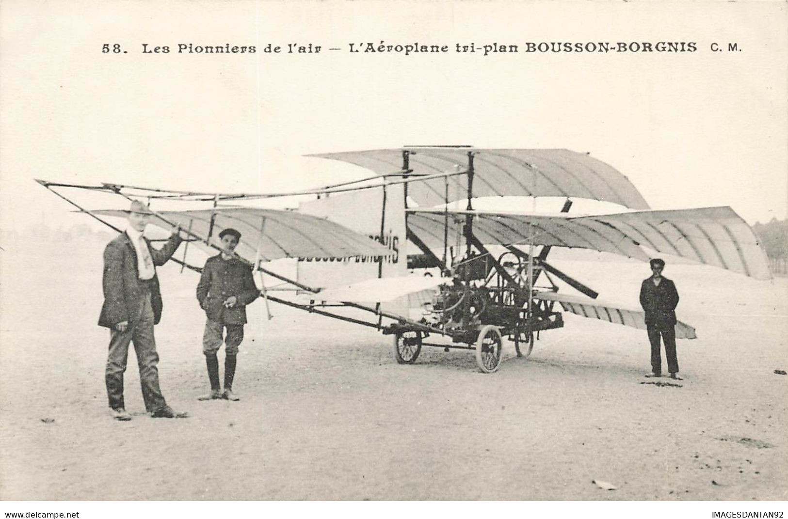 AVIATION #26373 LES PIONNIERS DE L AIR AEROPLANE TRI PLAN BOUSSON BORGNIS - Sonstige & Ohne Zuordnung