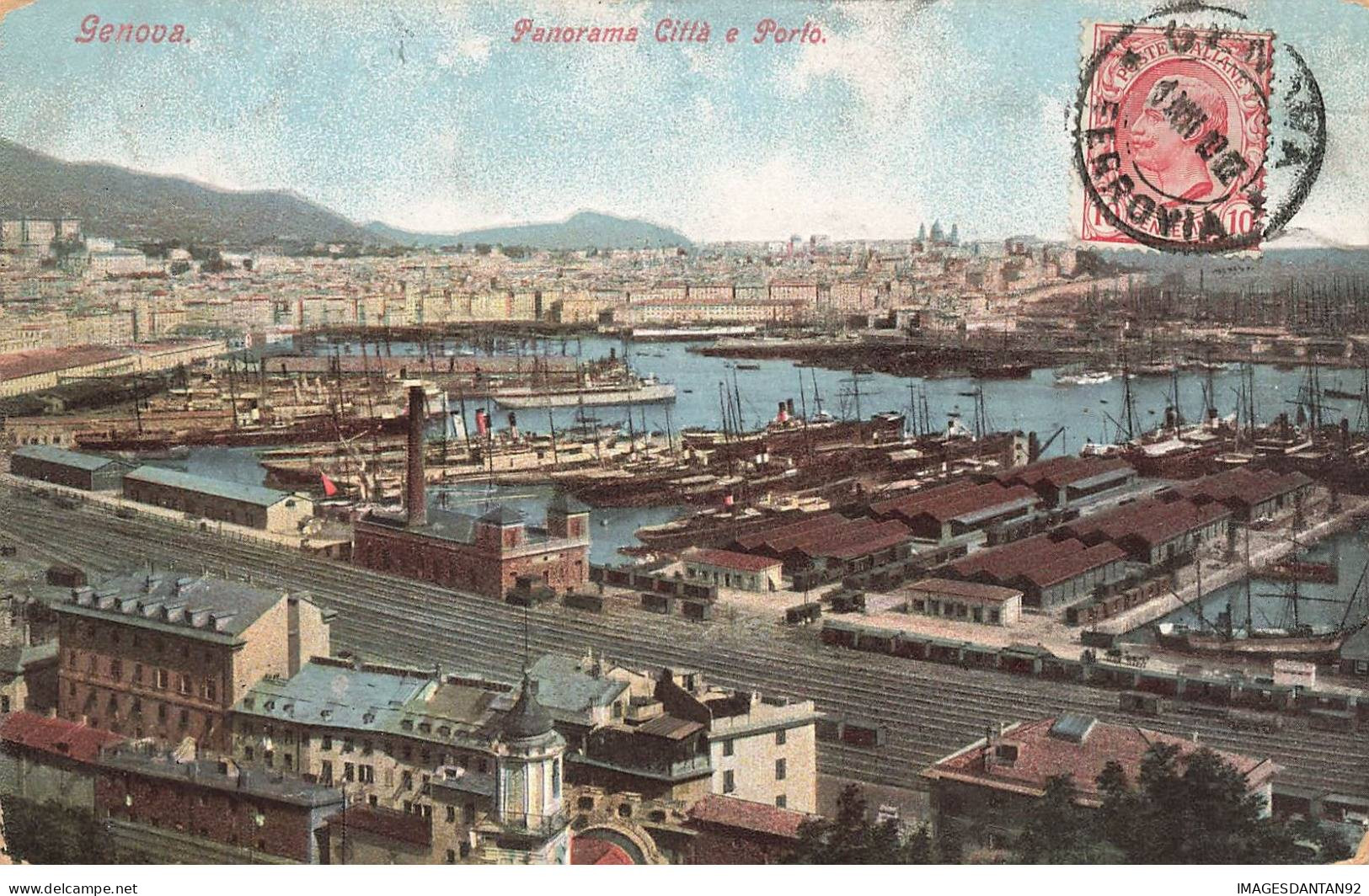 ITALIE #CL29249 GENOVA GENES PANORAMA CITTA E PORTO - Genova (Genoa)