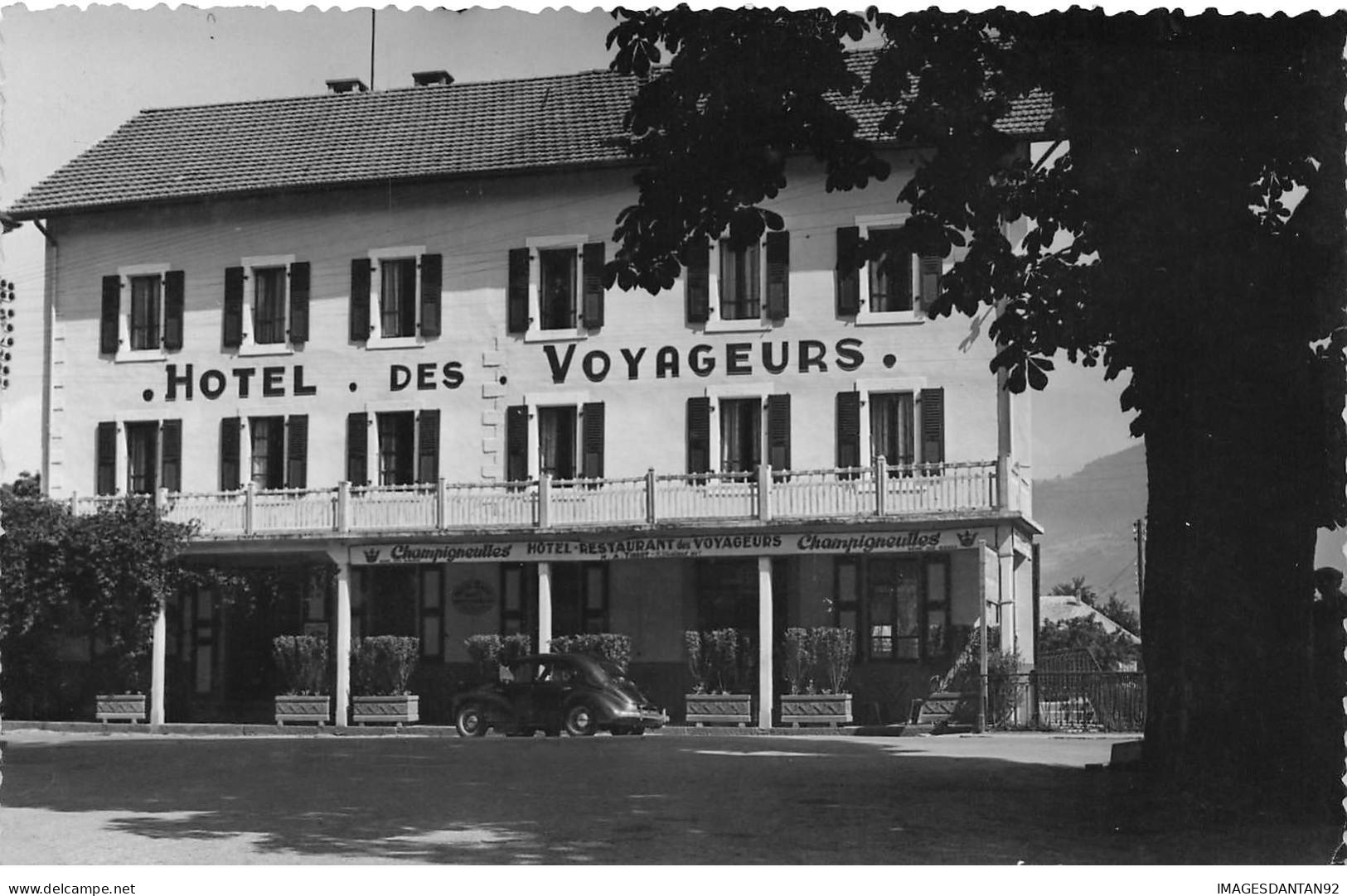 A LOCALISER #27586 HOTEL DES VOYAGEURS PROPRIETAIRE TISSOT CARTE PHOTO - Hotels & Gaststätten