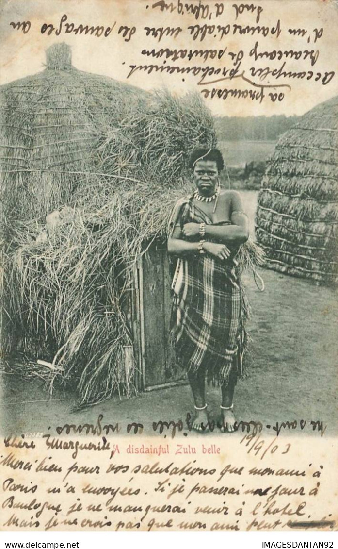 AFRIQUE DU SUD #27705 FEMME ZULU ZOULOU VILLAGE - South Africa