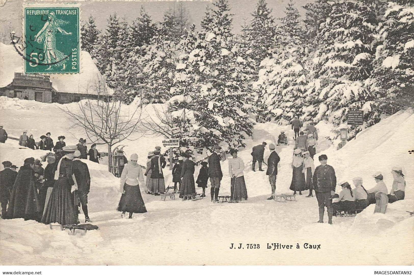 SUISSE VAUD #28801 L HIVER A CAUD LUGES - Autres & Non Classés