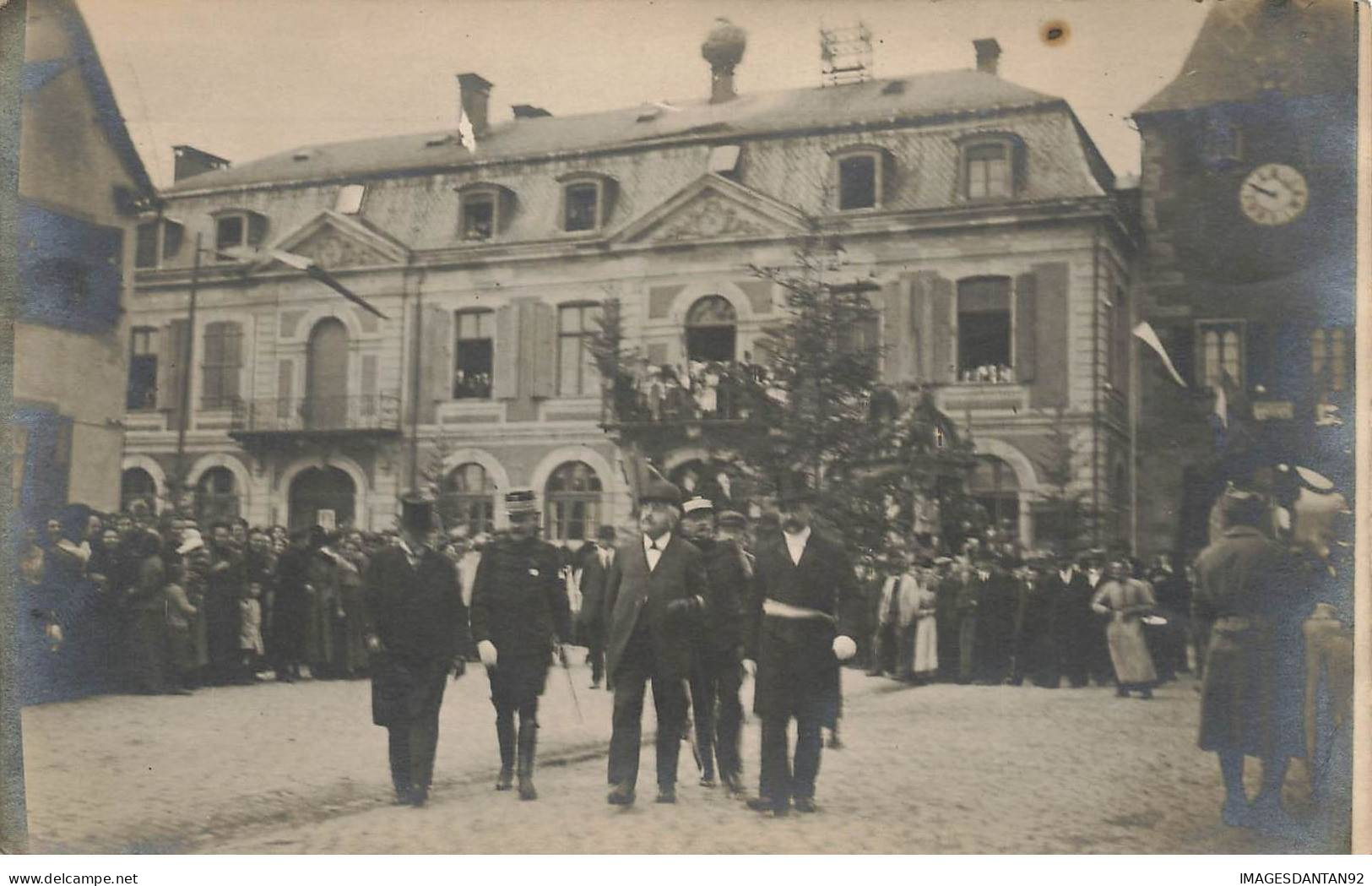 67 ROSHEIM #31250 VISITE ET DISCOURS DE MILLERAND PRESIDENT CARTE PHOTO MILITAIRE - Otros & Sin Clasificación