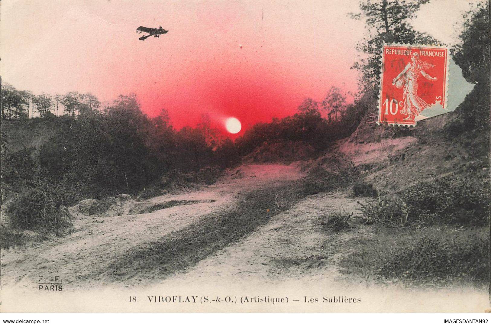 78 VIROFLAY #32665 LES SABLIERES AVION AVIATION CLAIR DE LUNE - Viroflay