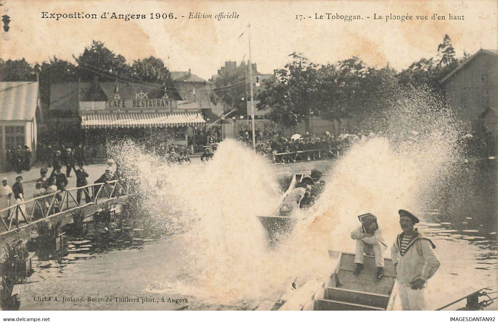 49 ANGERS #31881 EXPOSITON 1906 LE TOBOGGAN PLONGEE - Angers