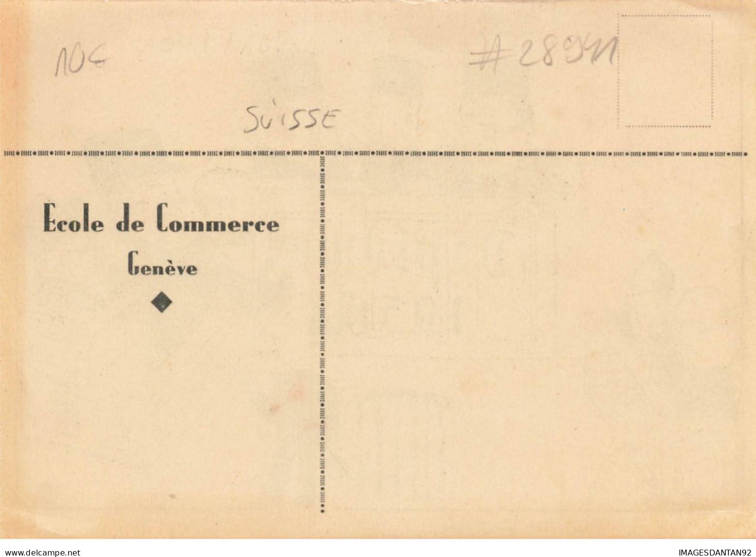 SUISSE GENEVE #28941 ECOLE DE COMMERCE DIPLOME 1936 DESSIN CARICATURE HUMOUR AVOCAT JUGE LOI - Genève