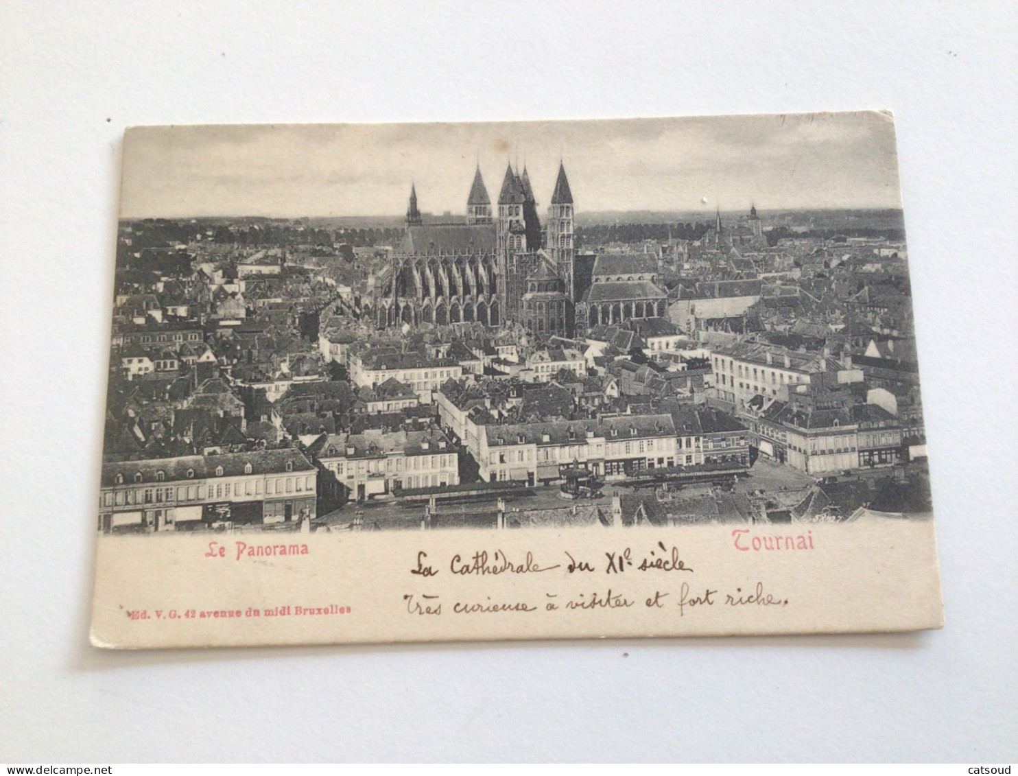 Carte Postale Ancienne. (1903) Tournai Le  Panorama - Tournai