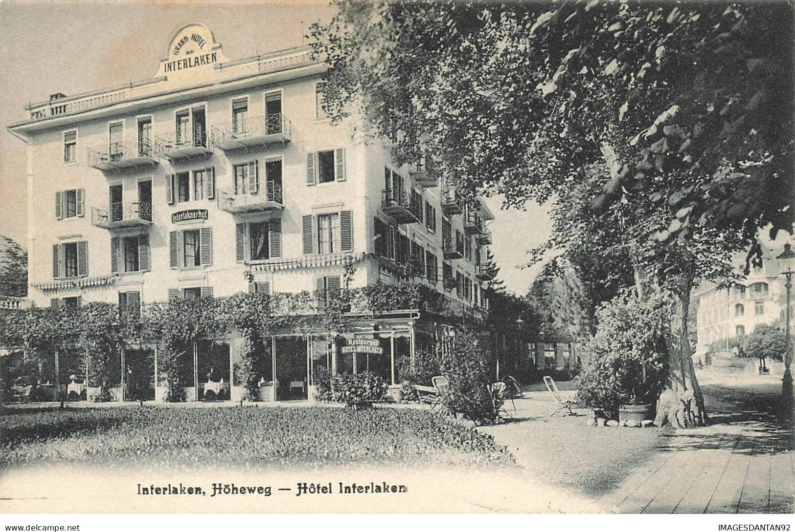 SUISSE BERNE #29046 INTERLAKEN HOHEWEG HOTEL - Berna