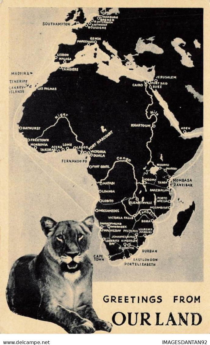 AFRIQUE DU SUD #27748 CARTE AFRIQUE CHEMIN MARITIME - Zuid-Afrika