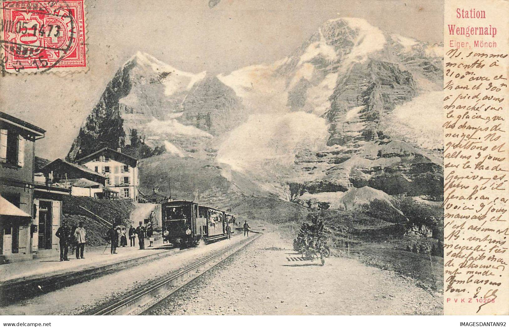 SUISSE BERNE #28910 STATION WENGERNALP EIGER MONCH TRAIN - Bern