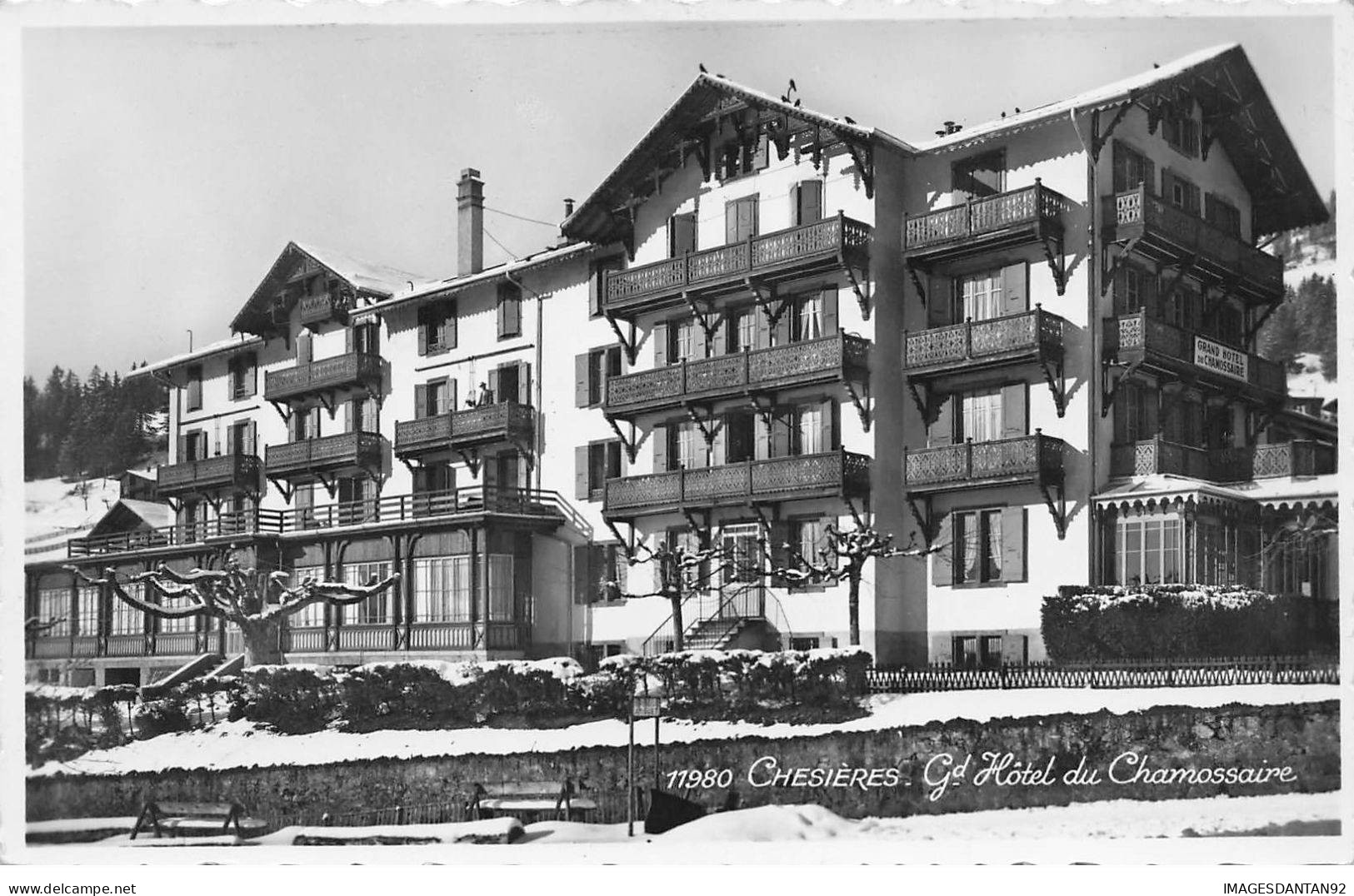 SUISSE VAUD #28865 CHESIERES GRAND HOTEL DE CHAMOSSAIRE - Autres & Non Classés