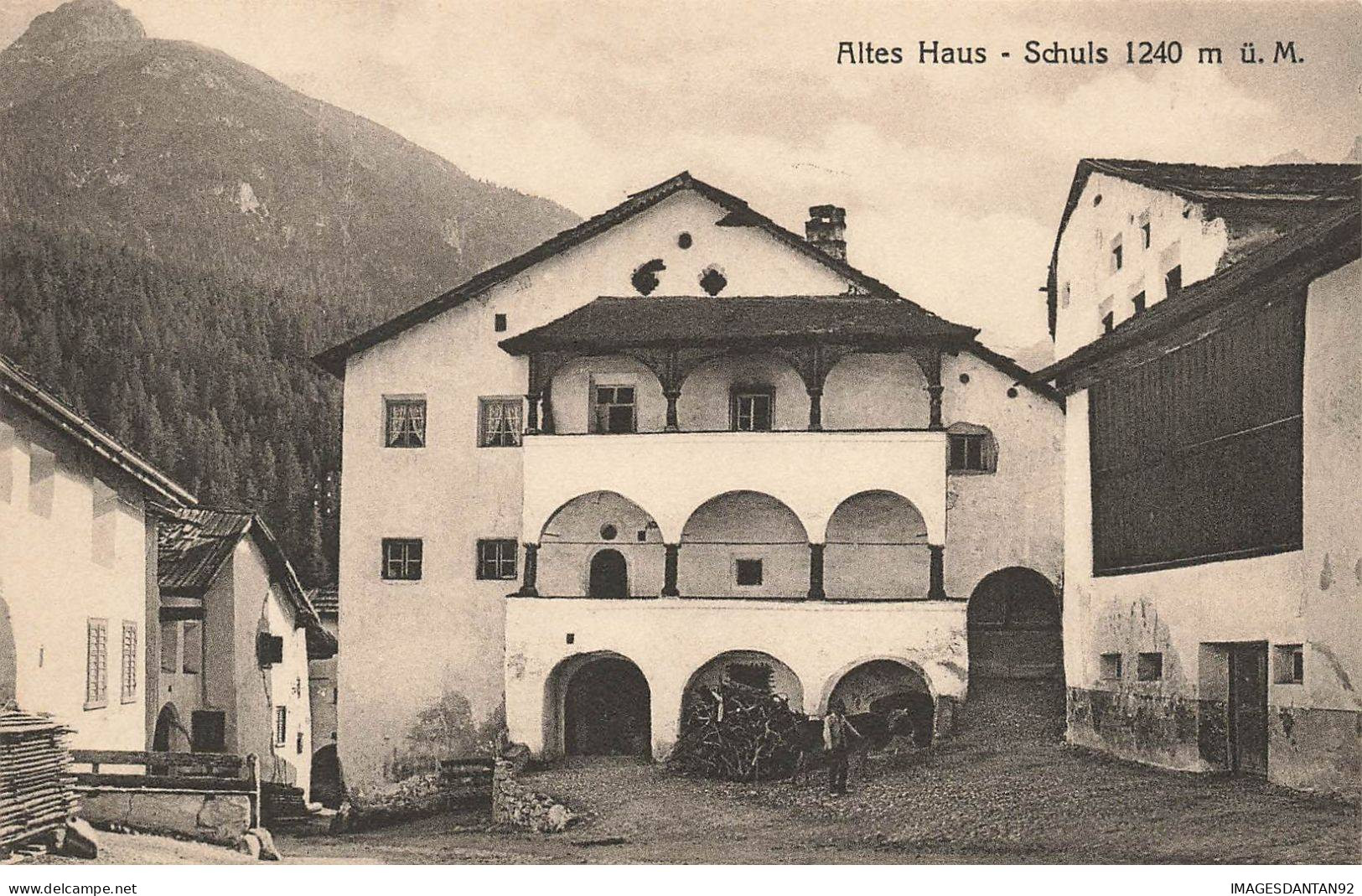 SUISSE GRISONS #28861 ALTES HAUS SCHULS - Other & Unclassified