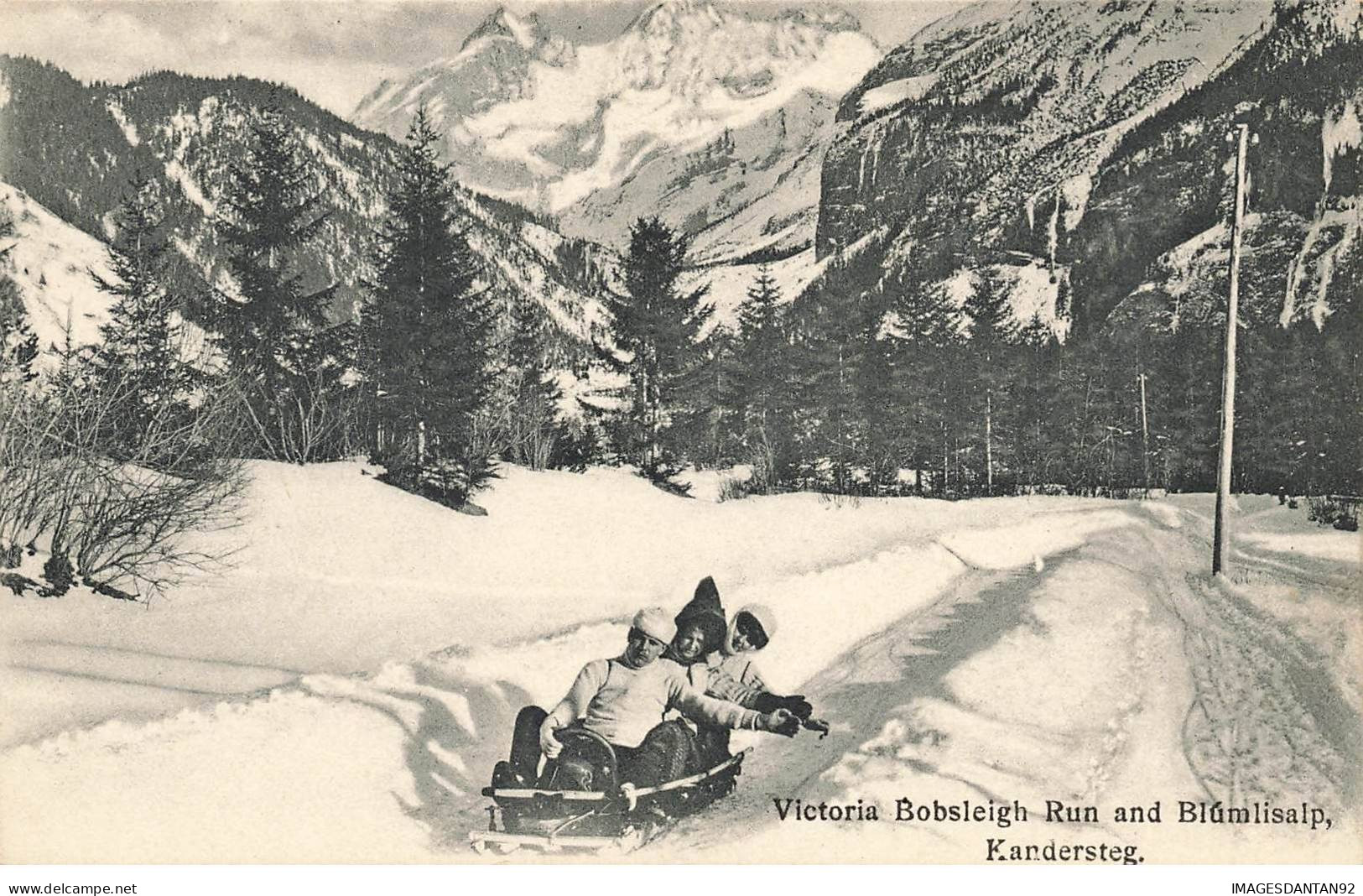 SUISSE BERNE #28863 VICTORIA BOBSLEIGH RUN AND BLUMLISALP KANDERSTEG - Berna