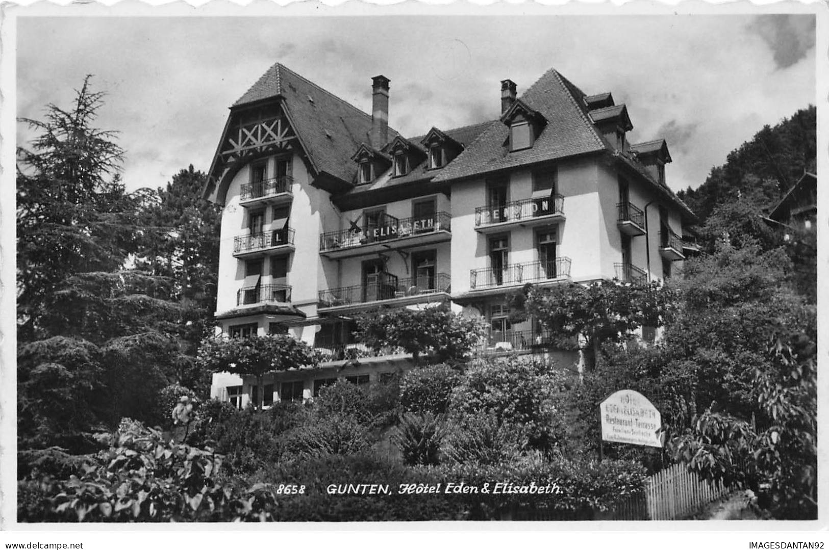 SUISSE BERNE #28866 GUNTEN HOTEL EDEN ET ELISABETH - Berna