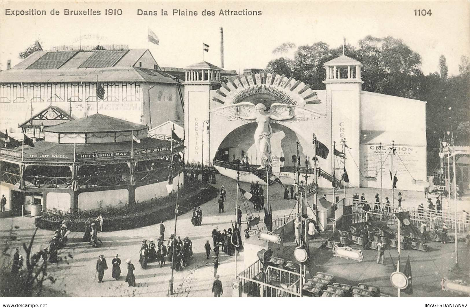 BELGIQUE #32089 BRUXELLES EXPOSITION 1910 DANS LA PLAINE DES ATTRACTIONS - Exposiciones Universales