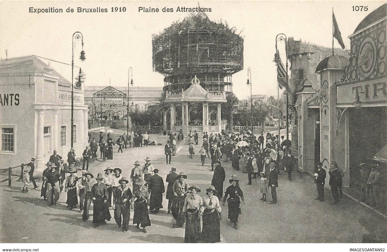 BELGIQUE #32088 BRUXELLES EXPOSITION 1910 PLAINE DES ATTRACTIONS - Exposiciones Universales