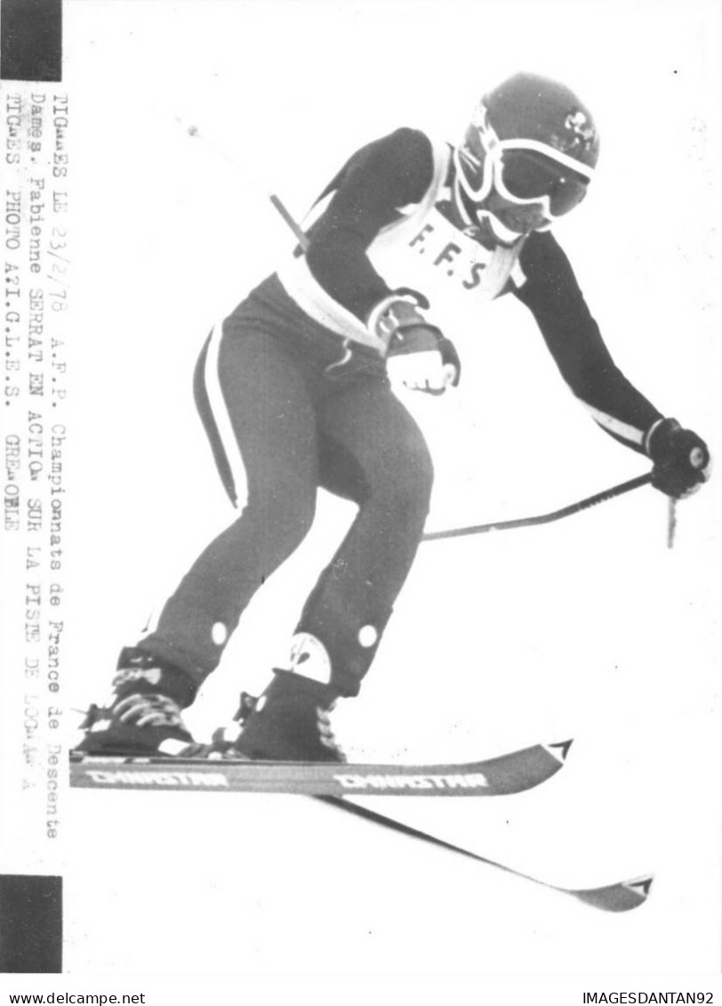 73 TIGNES SKI ALPIN #PP1130 CHAMPIONNAT DE FRANCE FABIENNE SERRAT SUR PISTE DE LOGNAN - Sonstige & Ohne Zuordnung