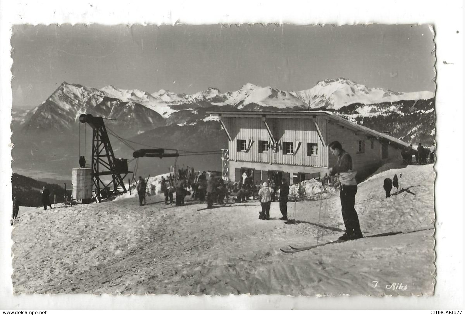 Samoëns (74) : L'arrivée Du Télébenne Des Saix En 1950 (animé) ETAT PF. - Samoëns