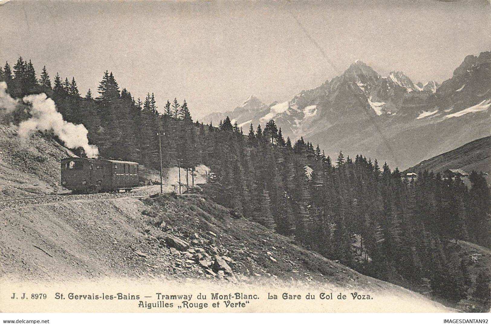 74 SAINT GERVAIS LES BAINS #32021 TRAMWAY DU MONT BLANC LA GARE DU COL DE VOZA TRAMWAY - Saint-Gervais-les-Bains