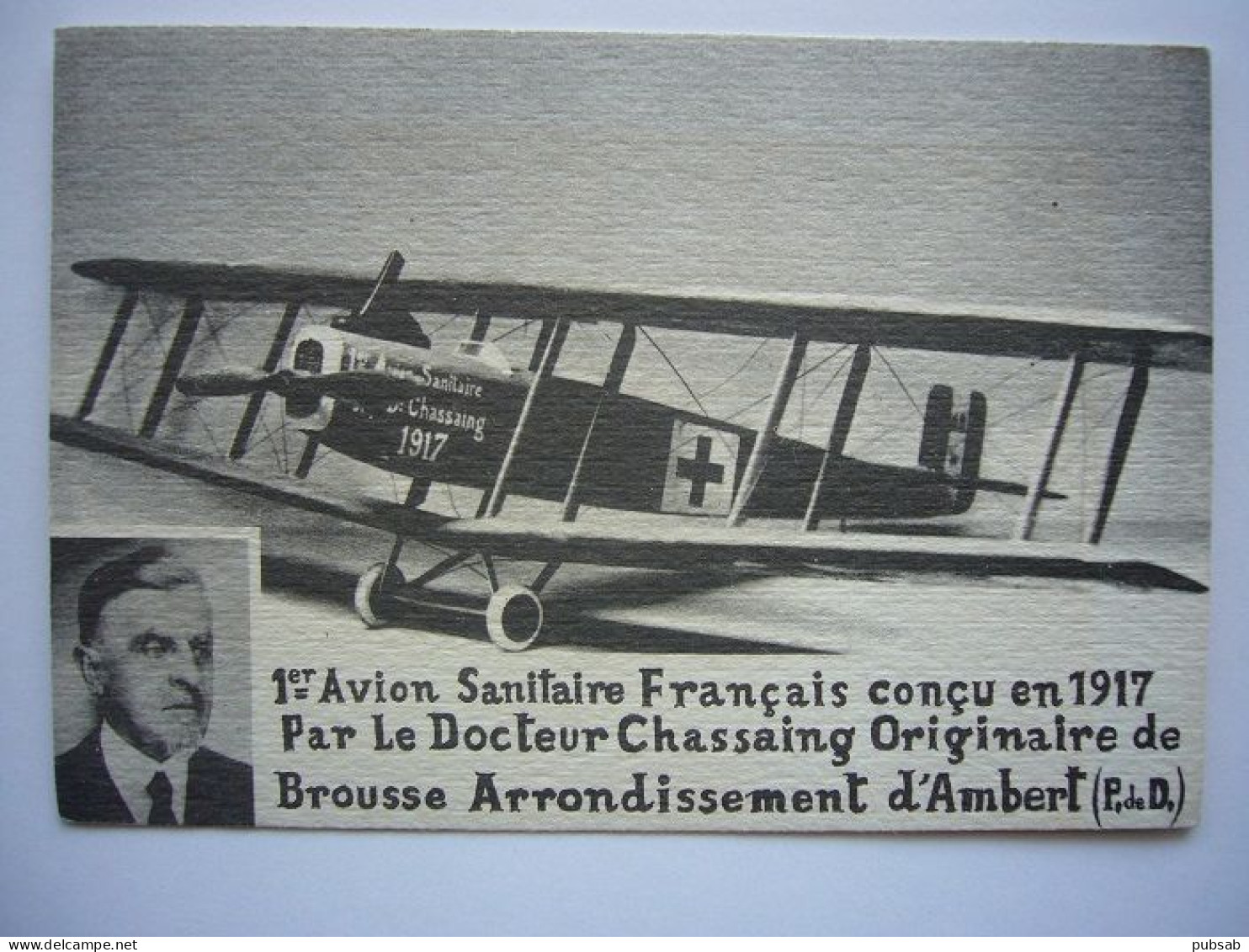 Avion / Airplane / ARMEE DE L'AIR FRANÇAISE / Dorand AR / Conçu Par Le Docteur Chassaing - 1917 - 1914-1918: 1ra Guerra