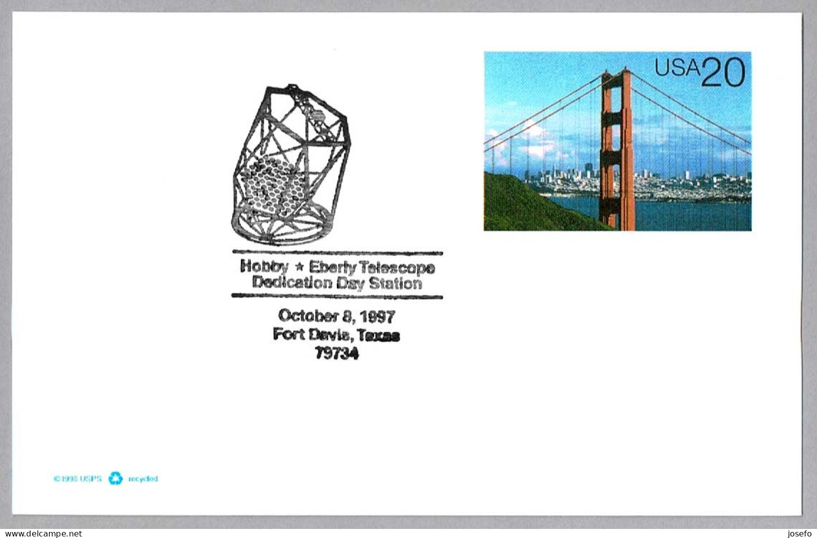 HOBBY-EBERLY TELESCOPE At McDONALD OBSERVATORY. Fort Davis TX 1997 - Astronomùia