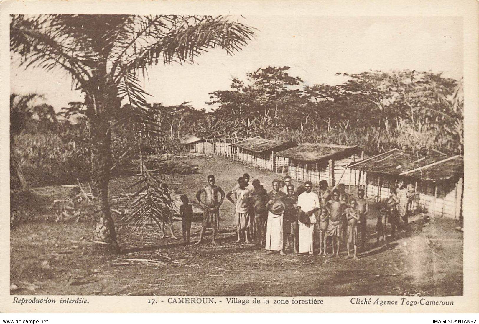 CAMEROUN #28124 VILLAGE DE LA ZONE FORESTIERE - Camerun