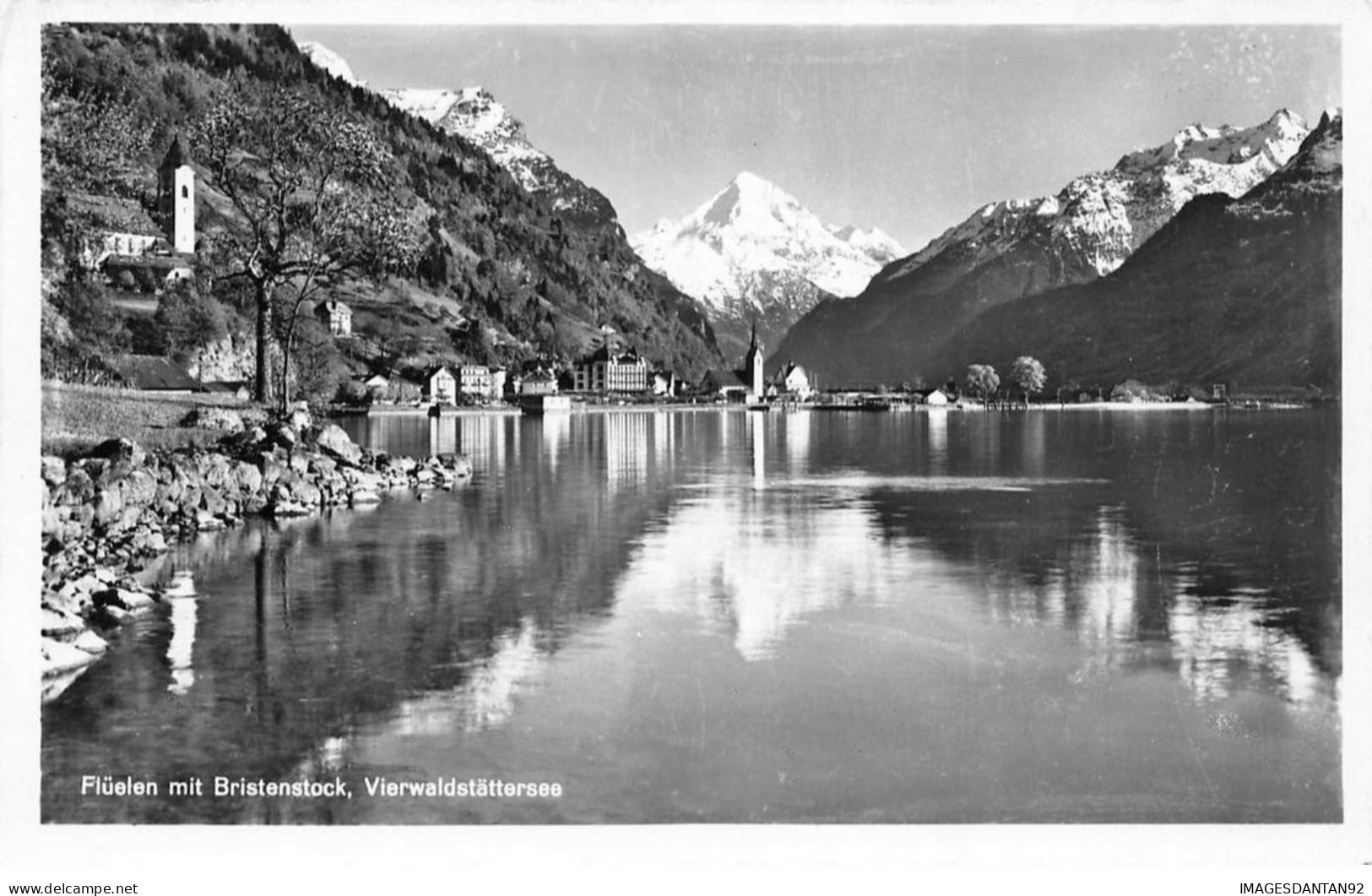 SUISSE LU LUCERNE #29024 FLUELEN MIT BRISTENSTOCK VIERWALDSTATTERSEE - Lucerne