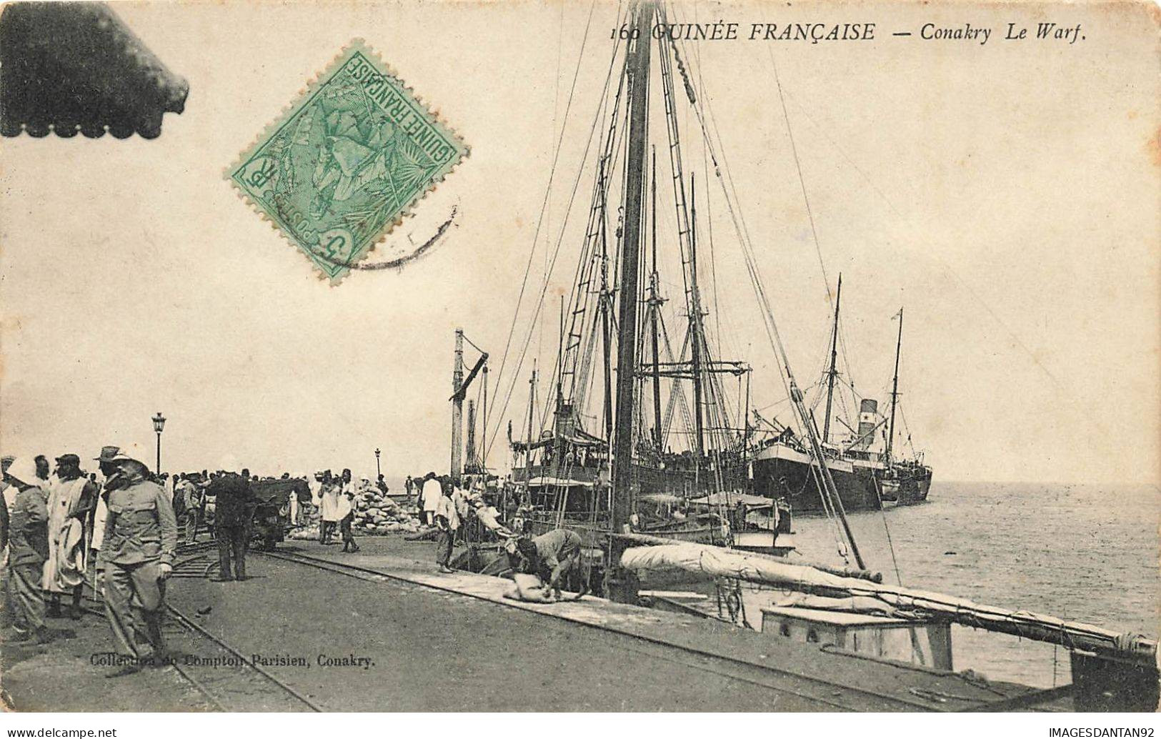 GUINEE FRANCAISE #27720 BATEAU CONAKRY LE WARF - Französisch-Guinea