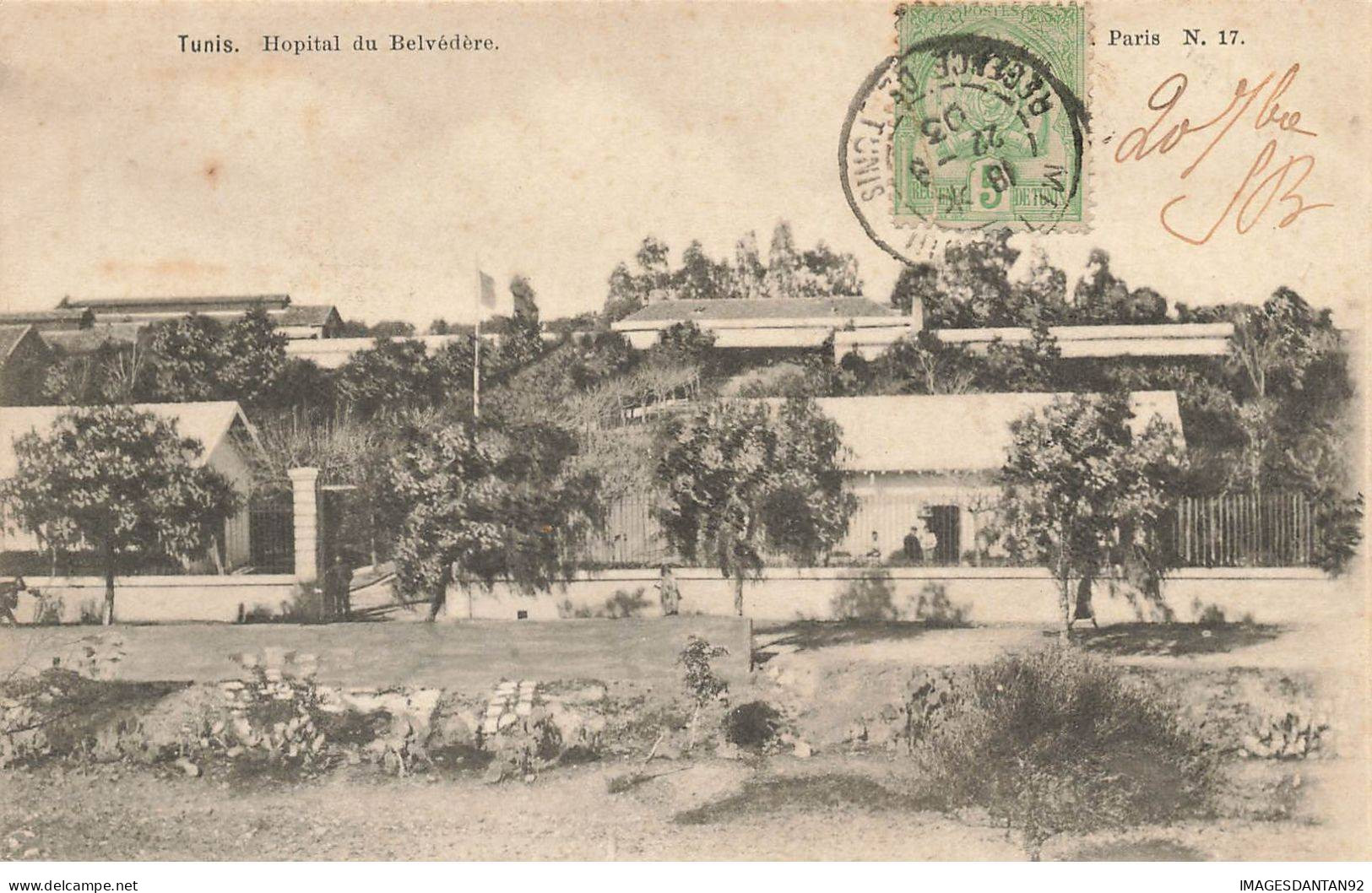 TUNISIE #28076 TUNIS HOPITAL DU BELVEDERE - Tunisie