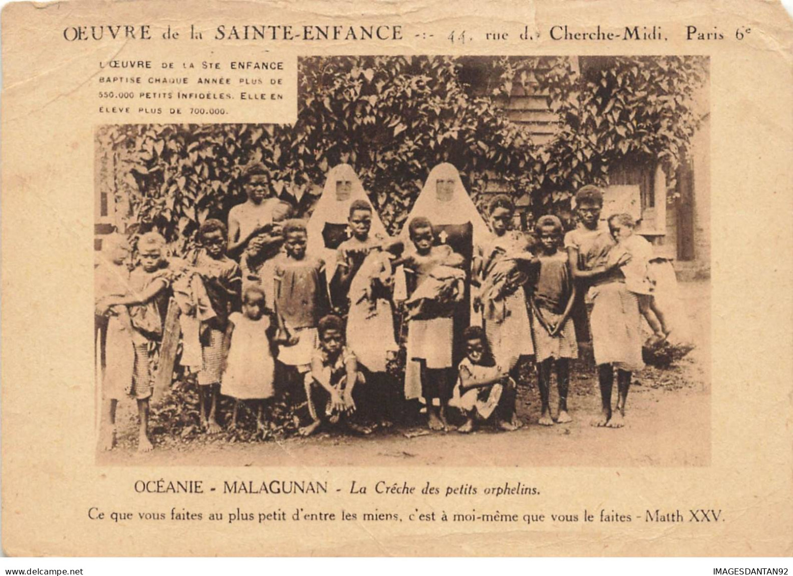 PAPOUASIE #32207 OCEANIE MALAGUNAN CRECHE DES PETITS ORPHELINS - Papouasie-Nouvelle-Guinée