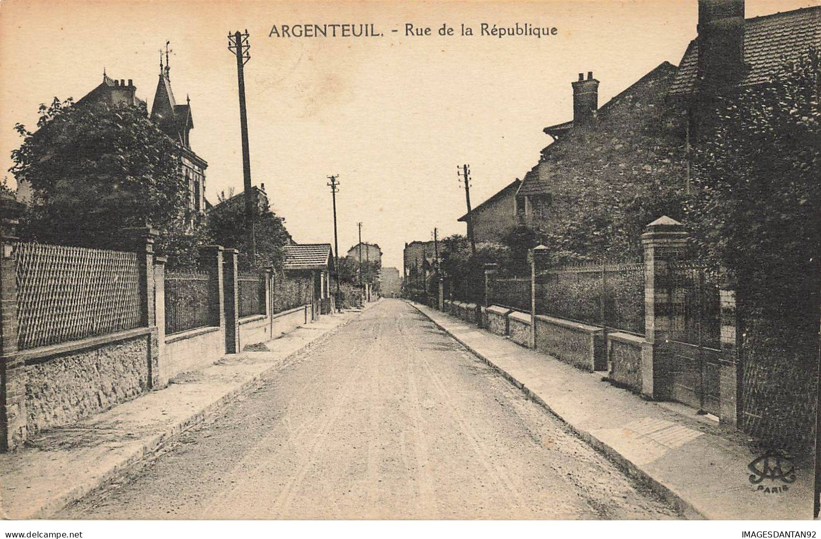 95 ARGENTEUIL #AS29765 RUE DE LA REPUBLIQUE - Argenteuil