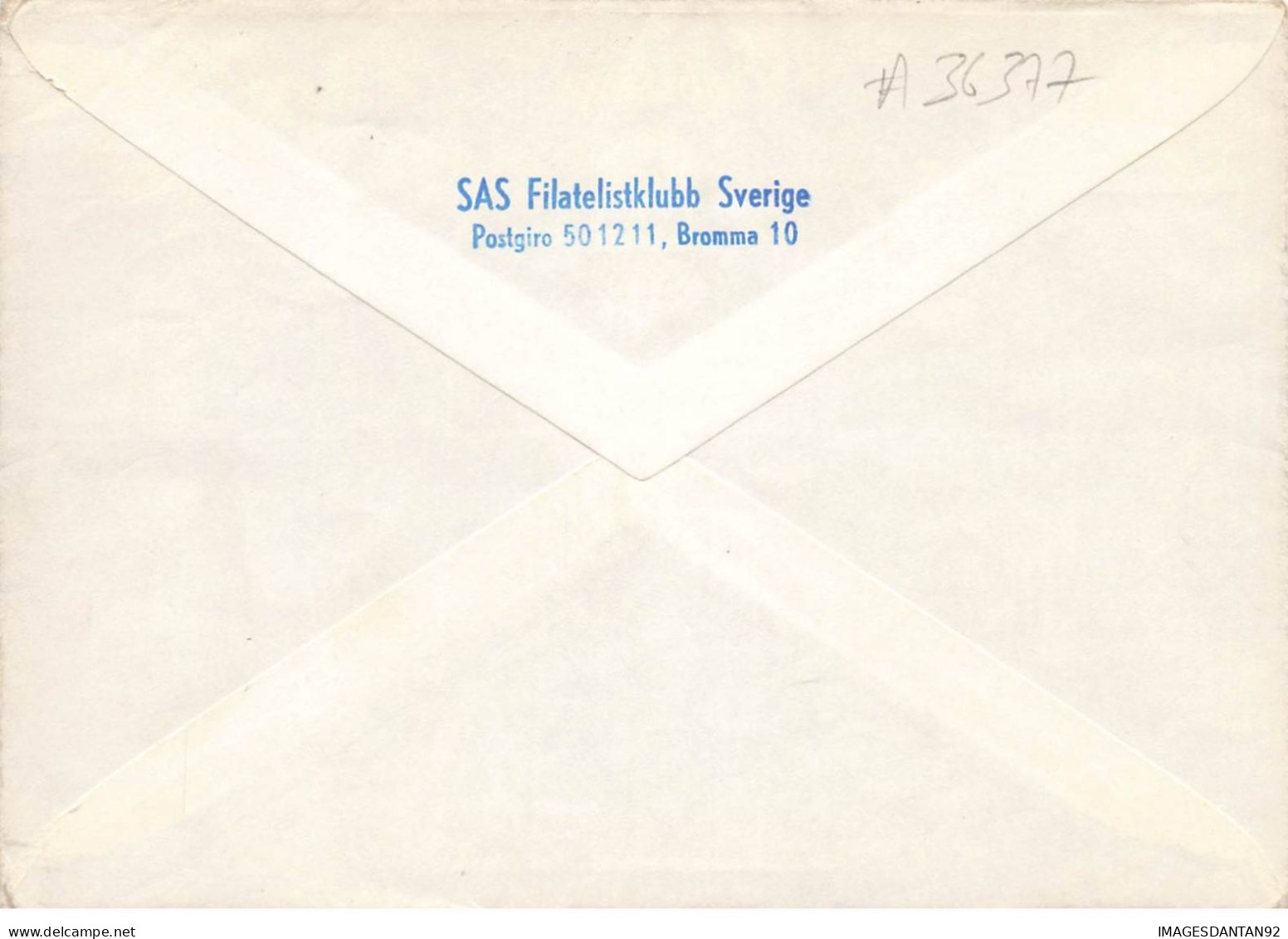 SUEDE #36377 FORSTA FLYGNING SAS KIRUNA BARDUFOSS KIRKENES 1963 - Cartas & Documentos