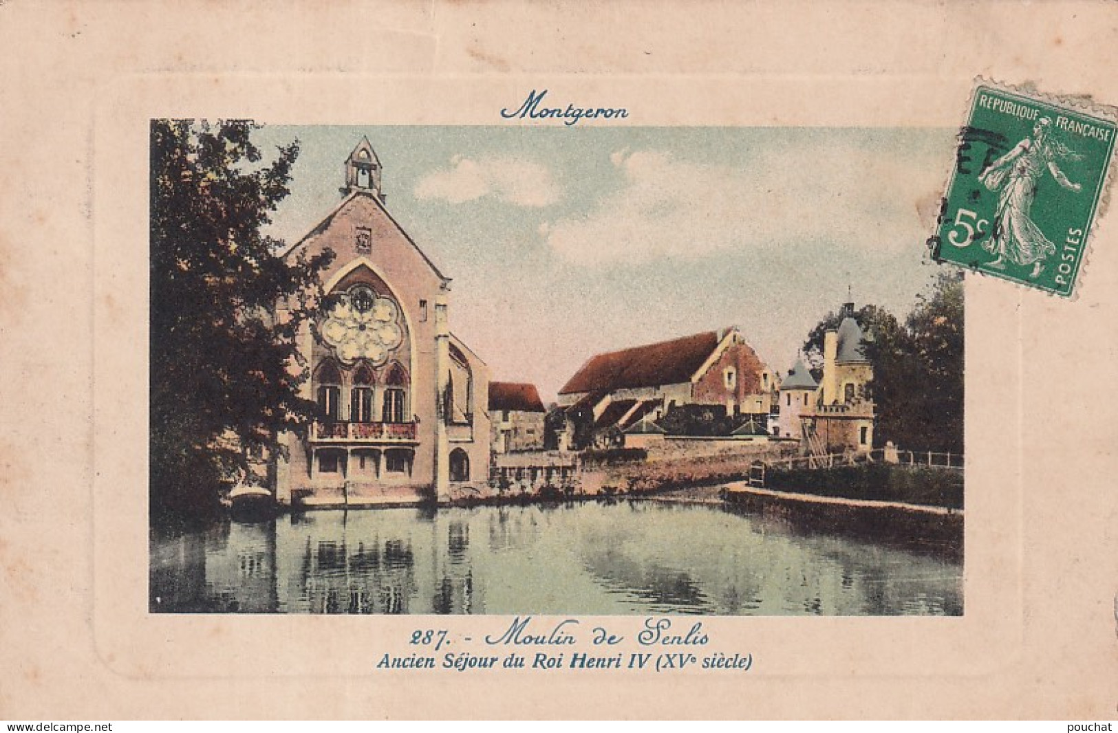 XXX Nw-(91) MONTGERON - MOULIN DE SENLIS - ANCIEN SEJOUR DU ROI HENRI IV - CARTE COLORISEE - Montgeron