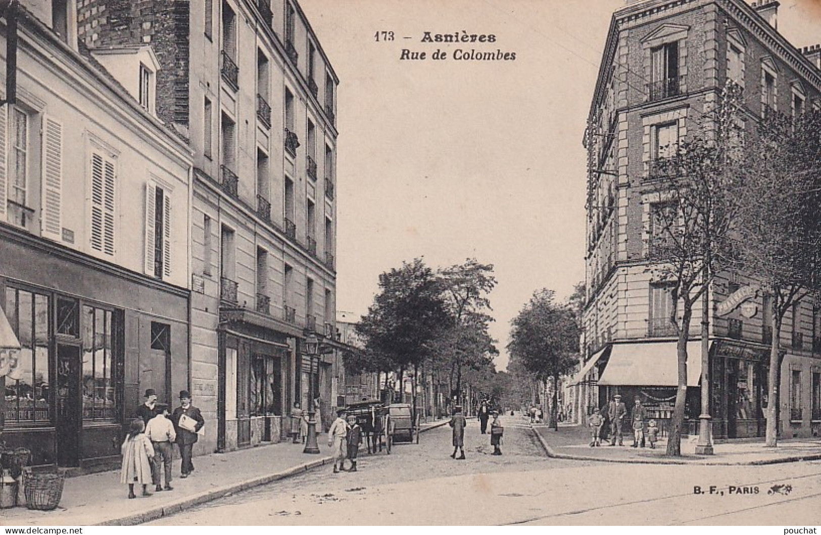 XXX Nw-(92) ASNIERES - RUE DE COLOMBES - ANIMATION - COMMERCES - Asnieres Sur Seine