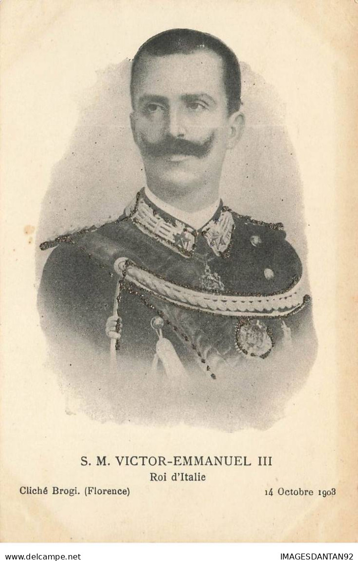 ITALIE ITALIA  #32302 S.M. VICTOR EMMANUEL III ROI KING OCTOBRE 1903 - Other & Unclassified