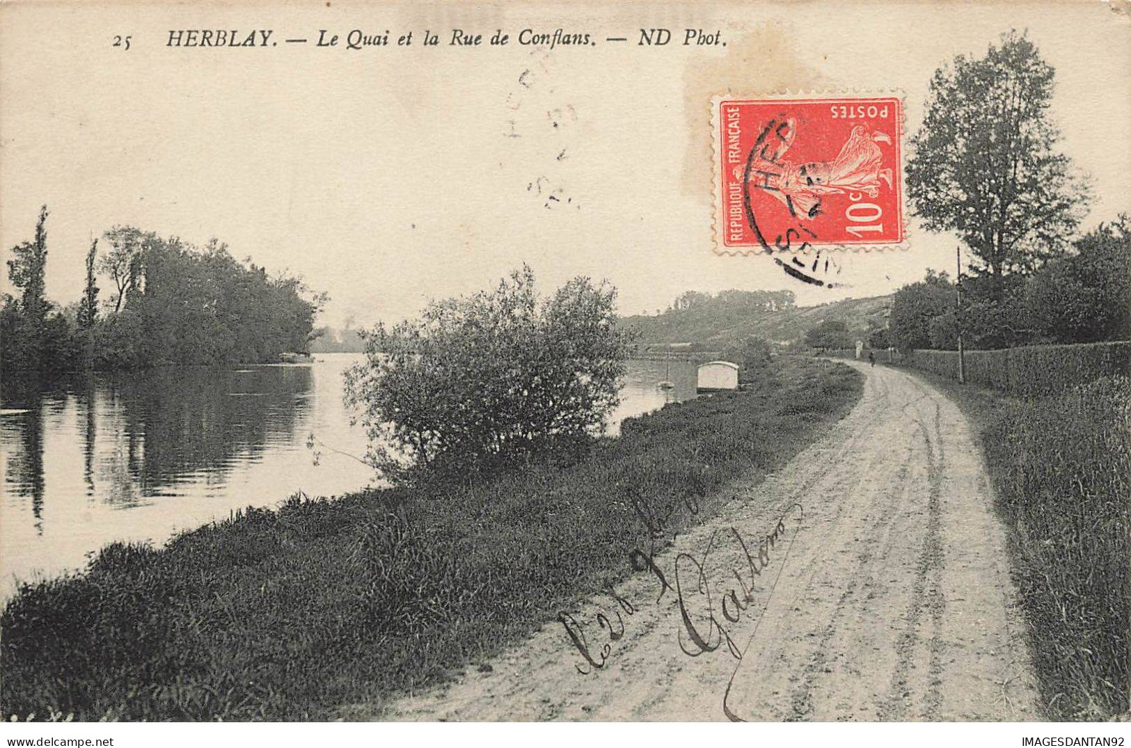 95 HERBLAY #AS29883 LE QUAI ET LA RUE DE CONFLANS - Herblay