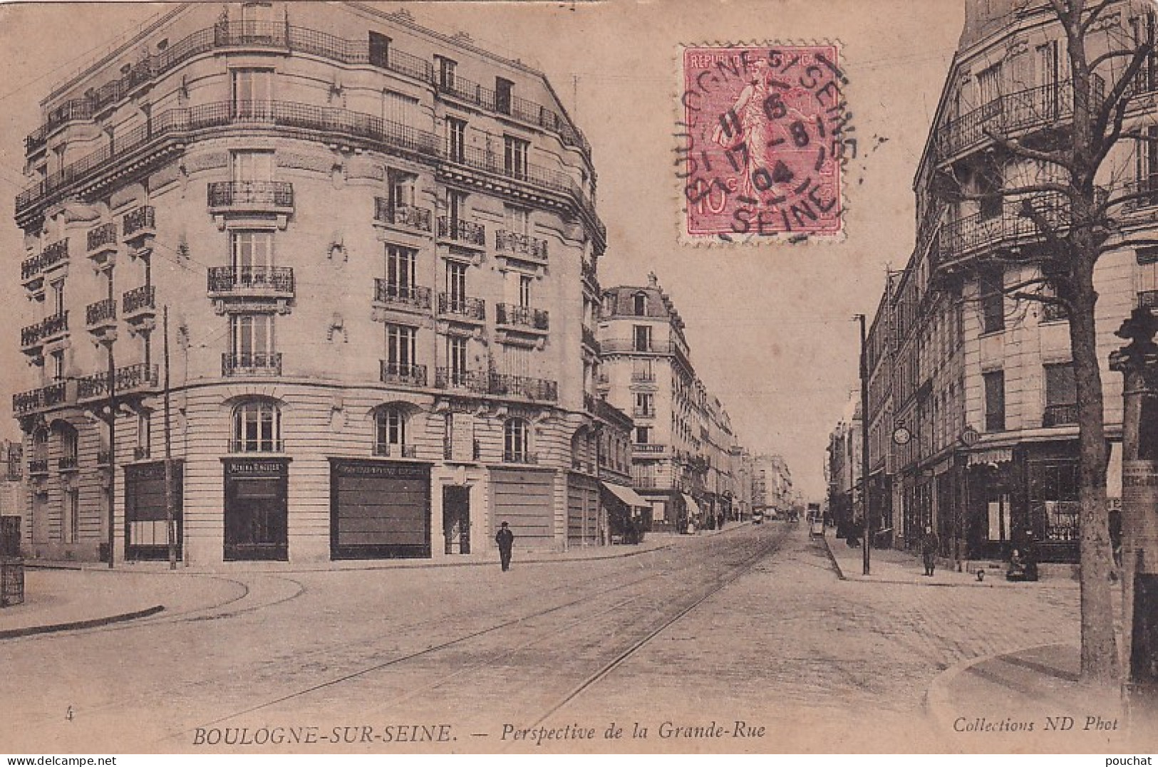 XXX Nw-(92) BOULOGNE SUR SEINE - PERSPECTIVE DE LA GRANDE RUE - Boulogne Billancourt