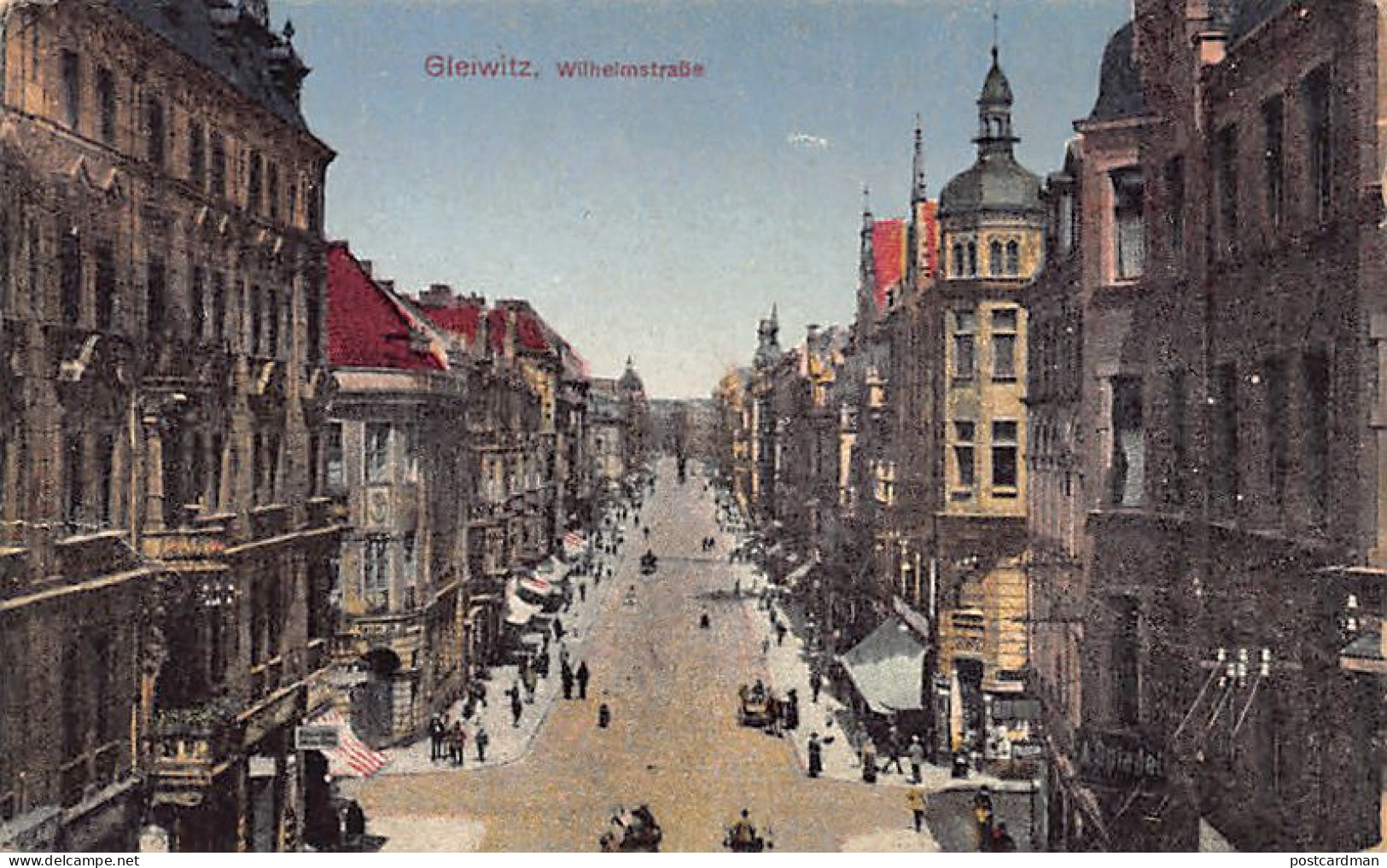 POLSKA Poland - GLIWICE Gleiwitz - Wilhelmstrasse - Polonia