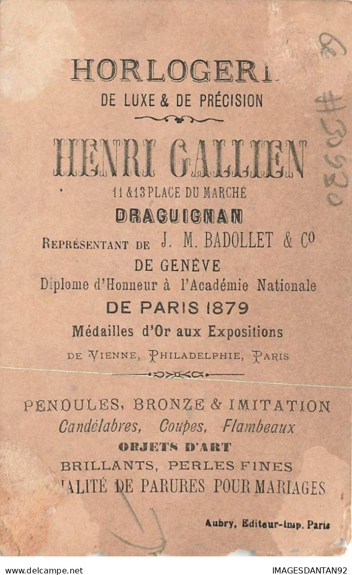 CHROMO #CL30930 HENRI GALLIEN UNE PARTIE D ANES CHIFFRE 8 AUBRY PARIS - Other & Unclassified