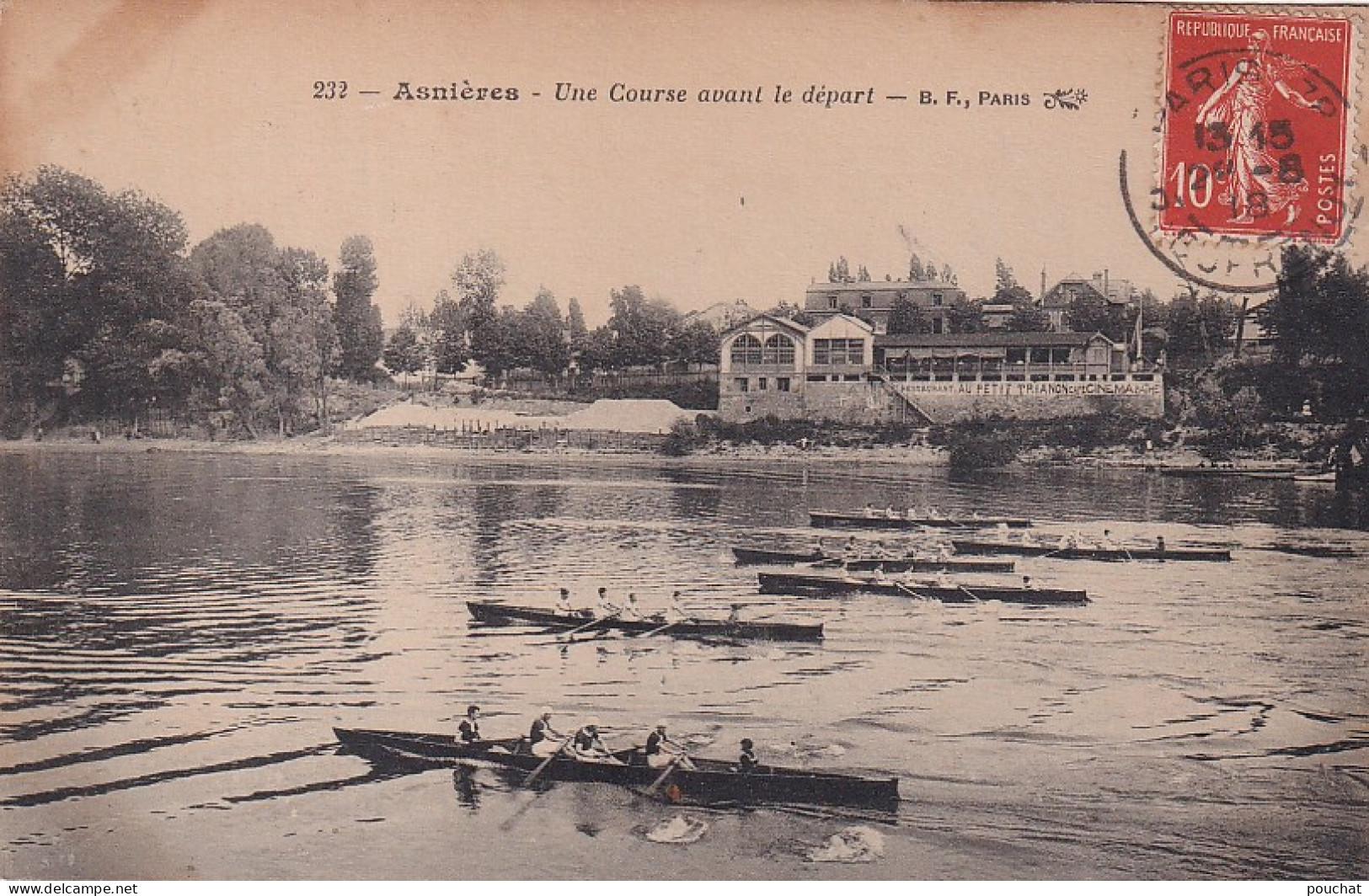 XXX Nw-(92) ASNIERES - UNE COURSE AVANT LE DEPART - AVIRON - Asnieres Sur Seine