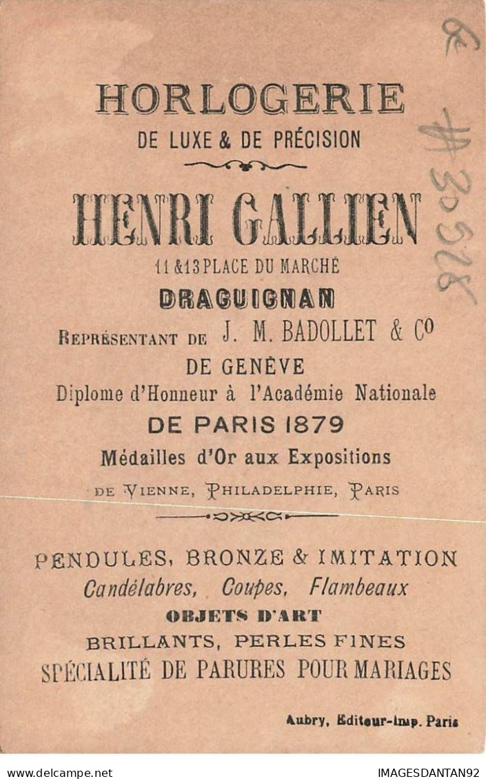 CHROMO #CL30926 HENRI GALLIEN MAIS QUAND ON EST TROIS...CHIFFRE 3 AUBRY PARIS - Other & Unclassified