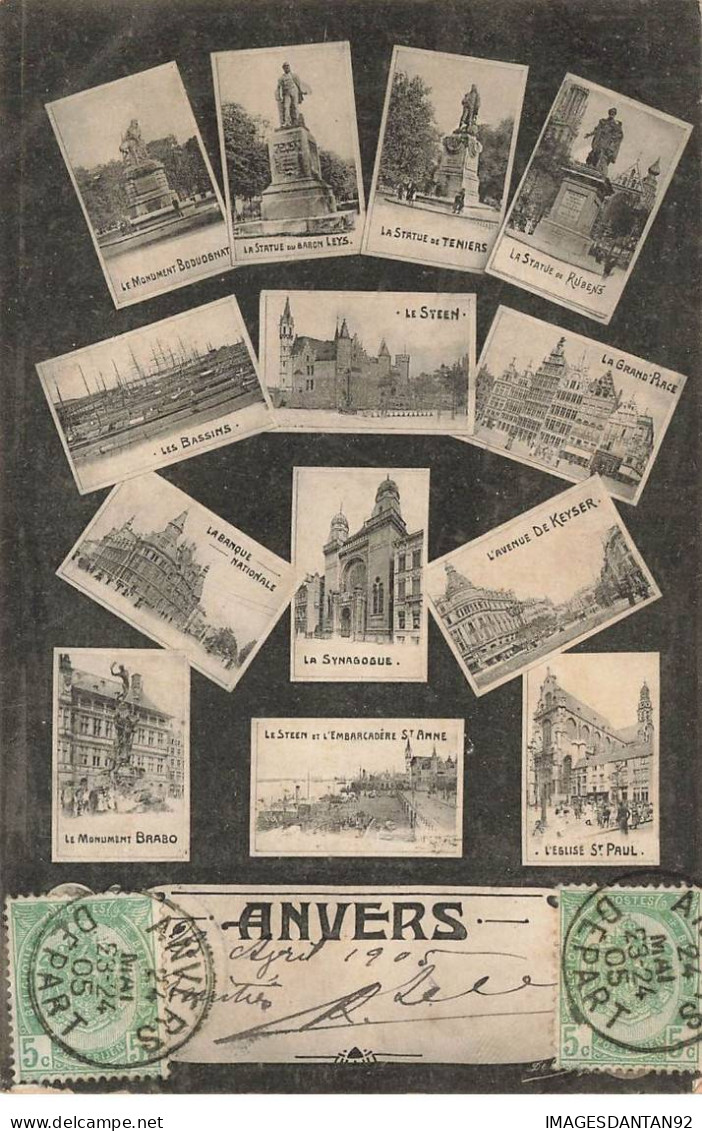 BELGIQUE #MK35638 ANVERS CARTE MULTI VUES - Sonstige & Ohne Zuordnung