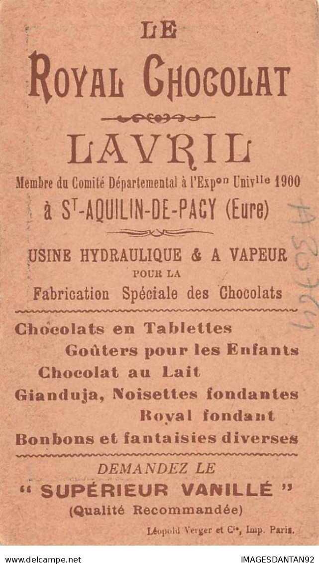 CHROMO #CL30764 ROYAL CHOCOLAT PRINCE ALBERT DE BELGIQUE LEOPOLD VERGER PARIS - Other & Unclassified