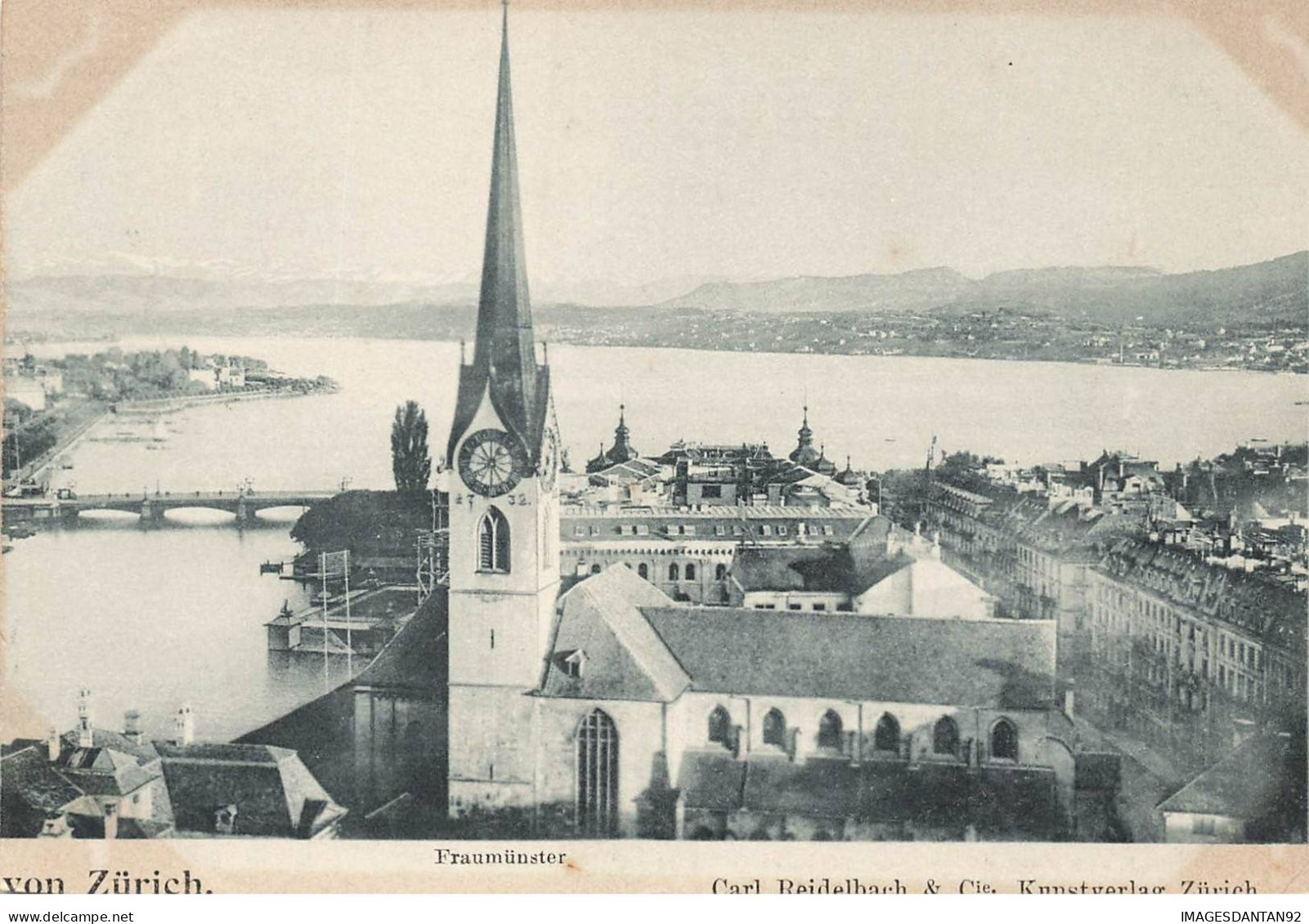 SUISSE #MK33370 ZURICH FRAUMUNSTER VUE EGLISE - Zürich