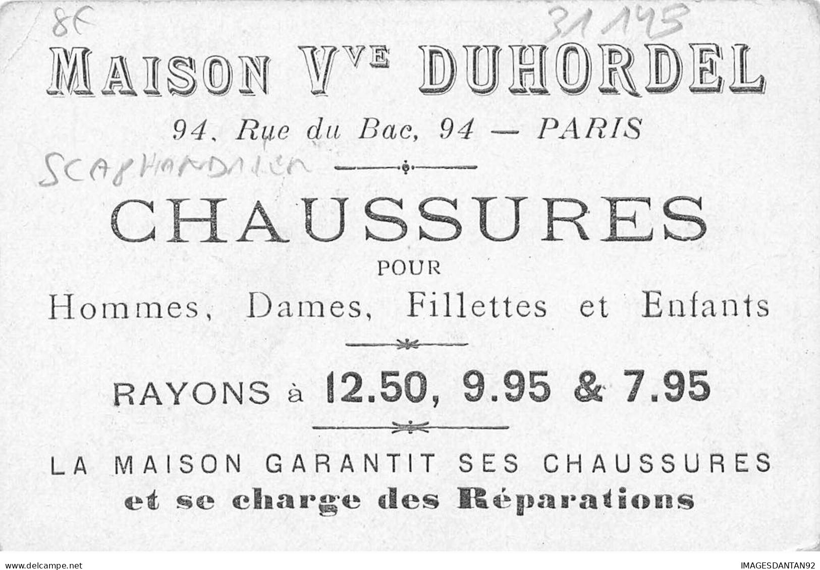 CHROMO #CL31143 DUHORDEL AUTOMOBILES SOUS MARIN SCAPHANDRIERS - Otros & Sin Clasificación