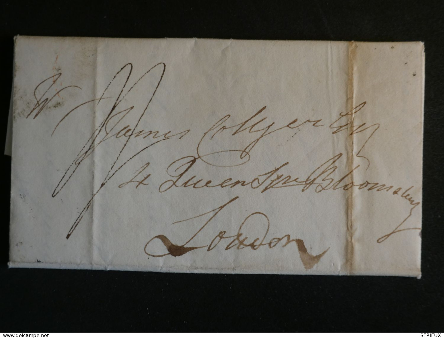 DN19 GREAT BRITAIN  LETTRE RR 1825  A LONDON +CACHET CIRE + AFF. INTERESSANT +++ - ...-1840 Voorlopers