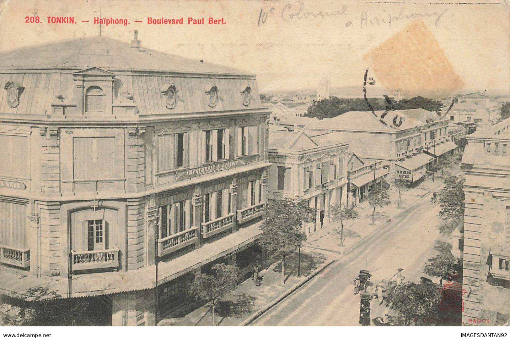 VIETNAM #MK34311 TONKIN. HAIPHONG. BOULEVARD PAUL BERT - Vietnam